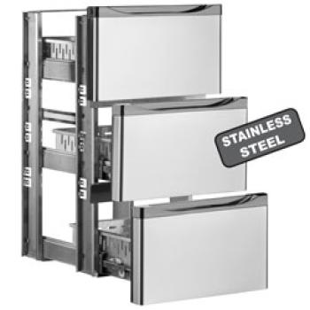 TAVX/4G-R2 (25) Kühlpult Getränkekühler Flaschenkühlschrank, Edelstahl, 4 Glastüren, 783 Liter